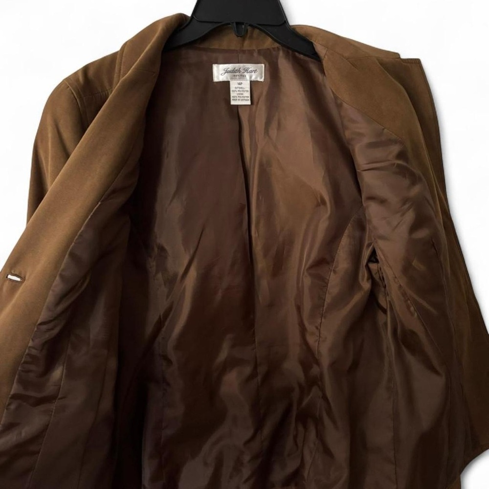 Judith Hart Petites Brown Suede Blazer - Picture 4 of 4